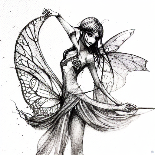 fairy tattoo design idea