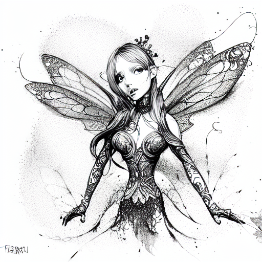 fairy  tattoo design idea
