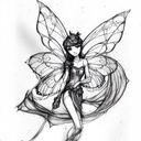 fairy  tattoo design idea
