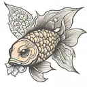 goldfish with master adaptive learner   tattoo design idea