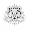 Foo Dog tattoo design idea