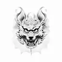 Foo Dog tattoo design idea