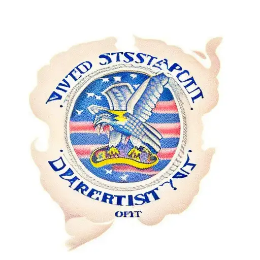 United States postal service American traditional tattoo design idea