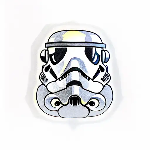 stormtrooper + super mario tattoo design idea