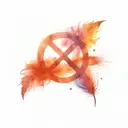 neurodiversity tattoo featuring infinity sign and a feather tattoo design idea