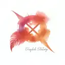 neurodiversity tattoo featuring infinity sign and a feather tattoo design idea