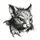 ratatoskr tattoo design idea