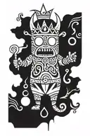 the Litch King from Adventure time tattoo design idea