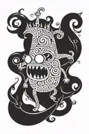 the Litch King from Adventure time tattoo design idea