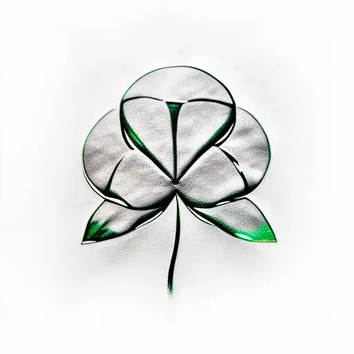 four leaf clover tattoo design idea