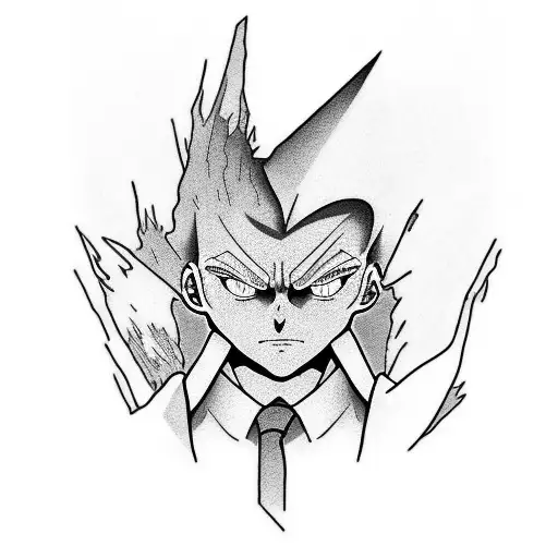 mob psycho tattoo design idea