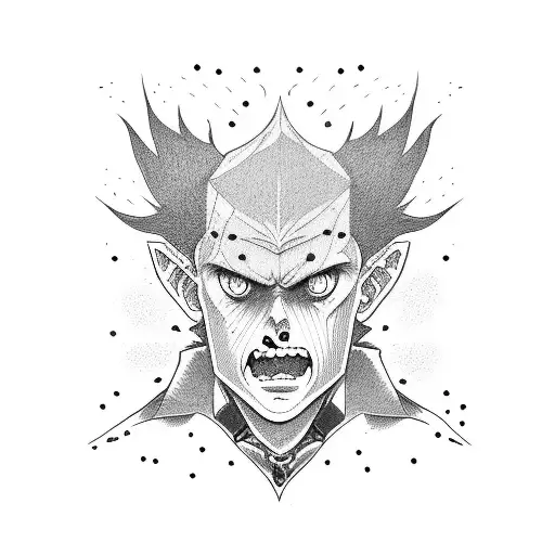 mob psycho tattoo design idea