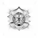 ice cube melting tattoo design idea