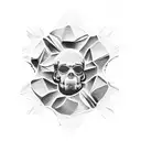 ice cube melting tattoo design idea