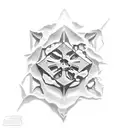 ice cube melting tattoo design idea