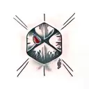 melting ice cube tattoo design idea