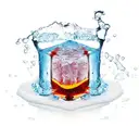 melting ice cube tattoo design idea