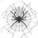 Spider Web tattoo design idea
