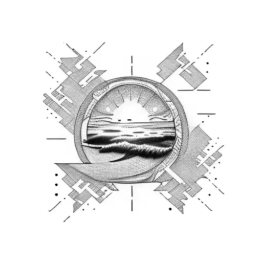 sunrise  tattoo design idea