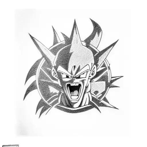 dragon ball z tattoo design idea