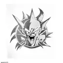 dragon ball z tattoo design idea