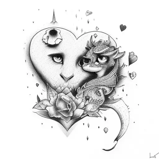 tattoo drawings of broken hearts
