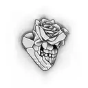 broken heart  tattoo design idea