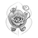 broken heart  tattoo design idea