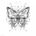 Butterfly effect tattoo design idea