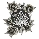 libra gemini taurus autline tattoo design idea