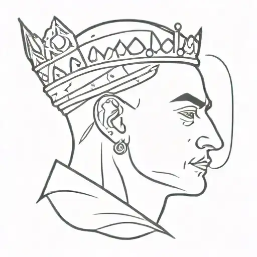 king Baldwin tattoo design idea