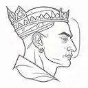 king Baldwin tattoo design idea
