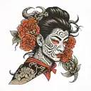 un par de ojos arrancados con trozos de piel y una mirada triste  tattoo design idea