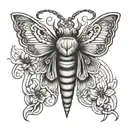 trinity knot death moth  tattoo design idea