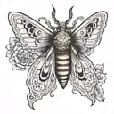 trinity knot death moth  tattoo design idea