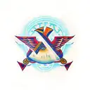 Ankh Symbol and Hawk tattoo design idea