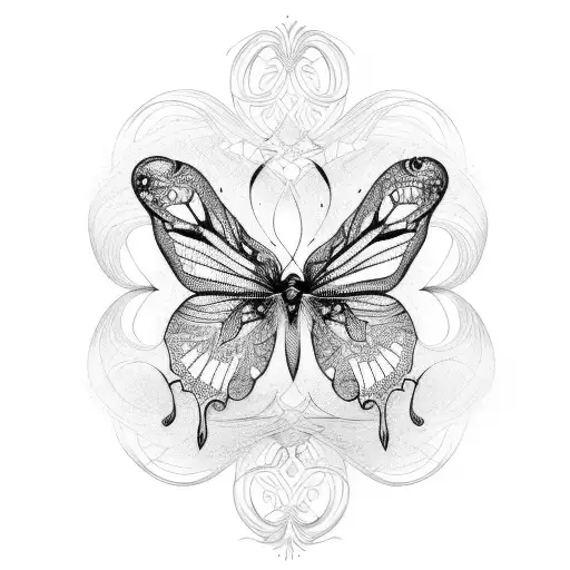 barb wire butterflies with 999 tattoo design idea