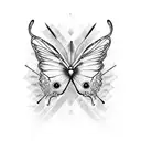 barbed wire butterflies 999 tattoo design idea