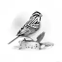 Sparrow tattoo design idea