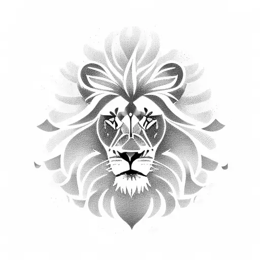 A lion wearing a football jersey with the number of the client's favorite player tattoo design idea