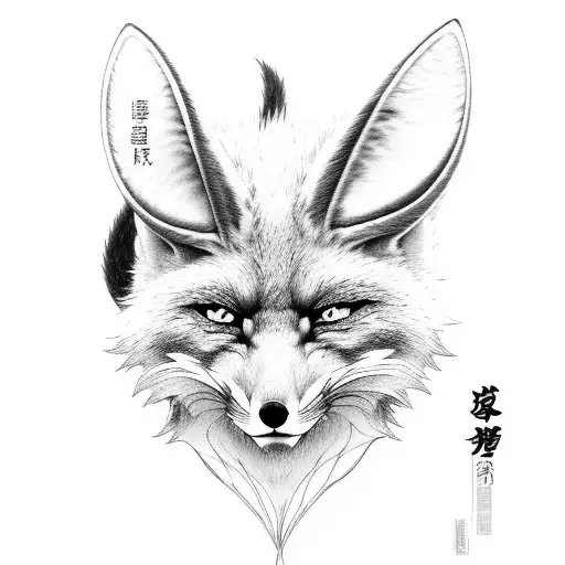 Akai Hayakawa's demon fox transforming into a weapon tattoo design idea