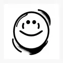 smiley face tattoo design idea