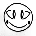 smiley face tattoo design idea