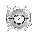 smiley face tattoo design idea