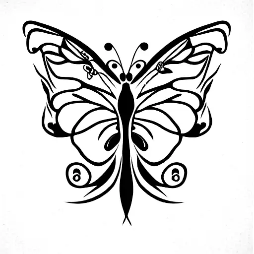 Butterfly, medusa, semicolon, flowers, neda tattoo design idea
