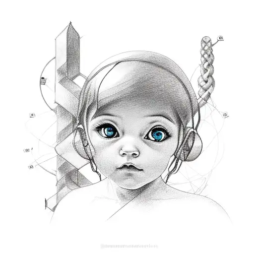 Four Childrens names intertwined with a DNA strand for forearm  tattoo design idea