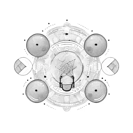 drumkit, guitar, microphone tattoo design idea