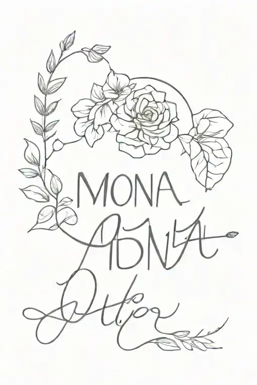 text MON DIA AÑO CUANDO NOS CONOCIMOS  UNA VEZ Y PARA SIEMPRE  AMÉN tattoo design idea