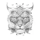 lucky 24 tattoo design idea