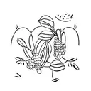 pecan  tattoo design idea